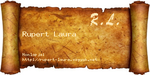 Rupert Laura névjegykártya